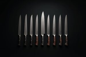 13 Damastmesser modern interpretiert